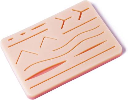 MEDISKY Suture Practice Pad: 3-Layer Simulation, 14 Wounds | For Training Purpose Medical Equipment Combo