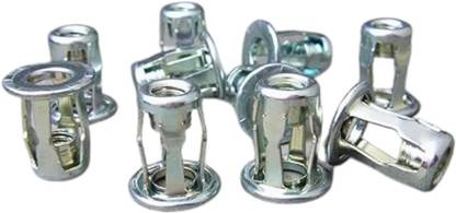 Satco Hollow Metal Cavity Fixing Hollow Door Anchor, Iron Sheet, Pack Of 10 Toggle Wing Bolts