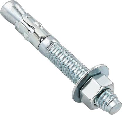 DECENT AIR SYSTEM Nut And Bolt Set Wedge Anchor Bolt 10x75mm Steel Pack of 10 Wedge Anchor