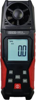 SIGMA Mini Anemometer Wind Speed with Temperature (With Calibration Certificate) Digital Anemometer