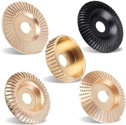 SERPLEX Wood Carving Disc Set Grinding Wheel Shaping Cutting Tool Kit Arbor Angle Grinder
