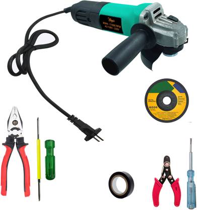 Hillgrove HGCM979M2 Angle GrinderMachine with Grinding Wheel and 5Pcs Hand Tools Kit Angle Grinder