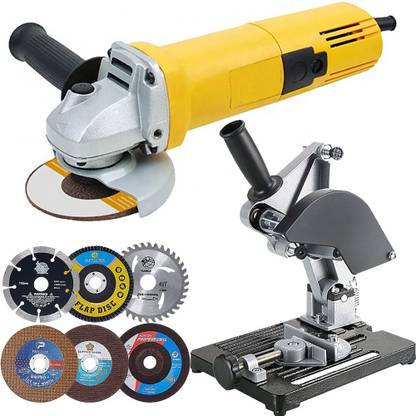 MLD Multi functional 850W mini electric grinder with cutting Stand & 6pcs Disc Angle Grinder