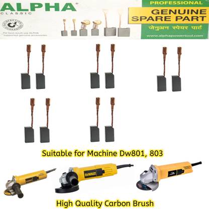 TMX Dewalt DW801 Carbon Brush(5 Set/10 pcs) Carbon Brush for DW801 and DW810 Angle Grinder