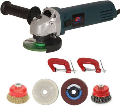 Digital Craft Angle Grinder Machine DC-AG6100,2' G Clamp,4 IN 1 Polishing Wheel Angle Grinder