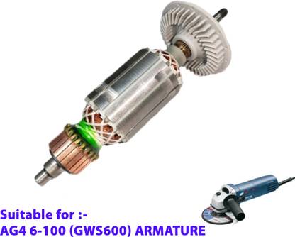 HOXIUL Bosch A/G Gws600 Armature 100% Copper Winding (PACK OF 1) 6-100 Angle Grinder