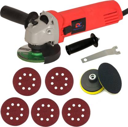 Digital Craft Angle Grinder 6100 Red,Pad 2Pc Sandpaper,Pad 3Pc Sandpaper Angle Grinder