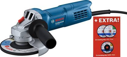 BOSCH GWS 800 Corded, M10 with 2 Cutting & 1 Grinding Wheel Angle Grinder