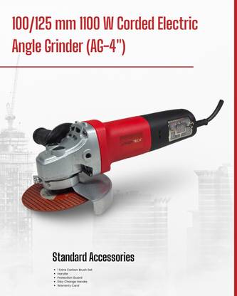 Laser Tech 1100W 11000 RPM 4" & 5" Angle Grinder