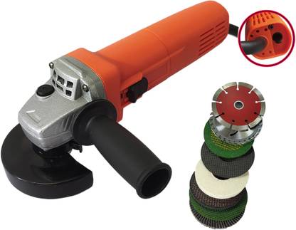 DUMDAAR Double Switch 1100w Angle Grinder Machine With 8pc Multi type Dics Angle Grinder