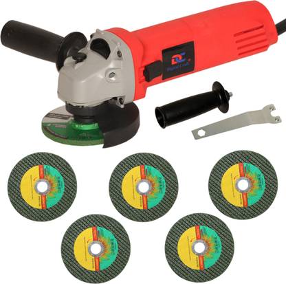 Digital Craft Angle Grinder 6100 Red,2Pc 4Inch Metal Cutting Wheel,3Pc 4Inch Cutting Wheel Angle Grinder