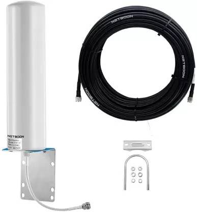 Wnext 12dBi Wideband Omni-Directional Cylindrical Antenna with 12mtr Antenna Amplifier