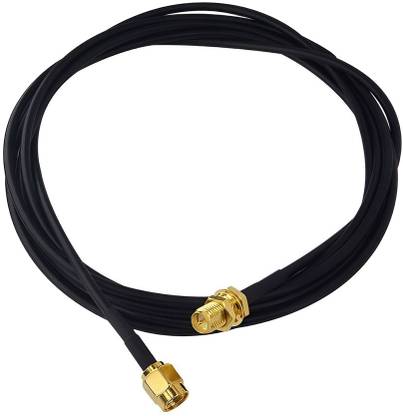 Netboon RG 58 Cable with RP SMA Male to RP SMA Female Connector for Network Card Adapter Antenna Amplifier