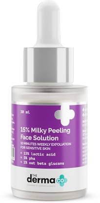 The Derma Co 15% Milky Peeling Face Solution, 15% Lactic Acid, 5% PHA & 1% Oat Beta Glucans