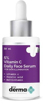 The Derma Co 5% Vitamin C Daily Face Serum with Ferulic Acid & Multivitamin