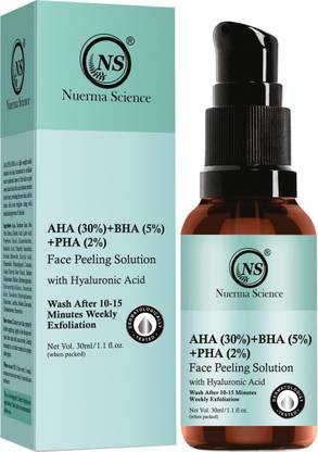 Nuerma Science AHA 30% + BHA 5% + PHA 2% Face Peeling Solution Serum with Hyaluronic