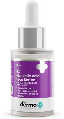 The Derma Co 8% Mandelic Acid Face Serum with Mandelic & Hyaluronic Acid for Blemishes