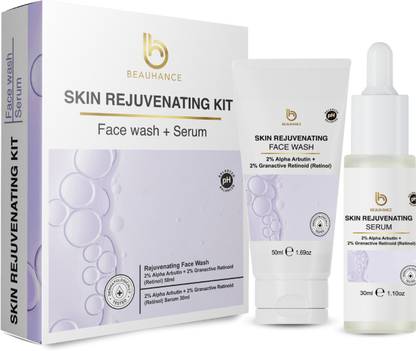 BEAUHANCE 2%Alpha Arbutin+2%Retinol Serum+Face wash for Pigmentation,DarkSpots &Anti-Aging