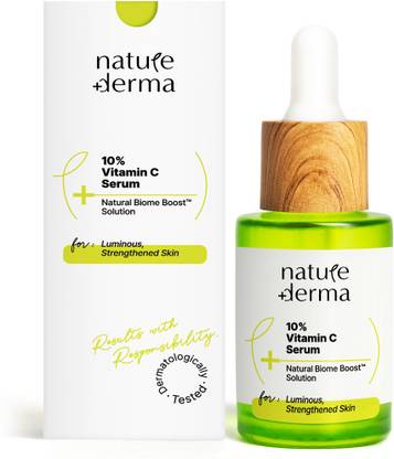 Nature Derma 10% Vitamin C Serum with Natural Biome-Boost
