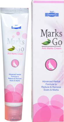 HAPDCO MARKS GO-ANTI MARKS CREAM(PACK OF 2)ADVANCED HERBAL FORMULA TO REDUCE AND REMOVE SCAR & MARKS