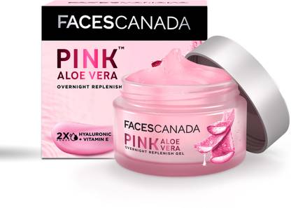 FACES CANADA Pink Aloe Vera Overnight Replenish Gel I Deep Hydration I