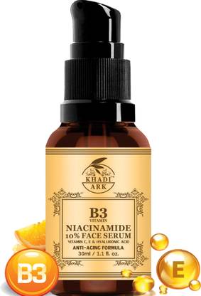 Khadi Ark 10% Niacinamide Face Serum for Acne Marks, Blemishes & Oil Balancing