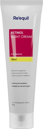री'इक्विल 0.1% Retinol Night Cream For Wrinkles & Skin Tightening