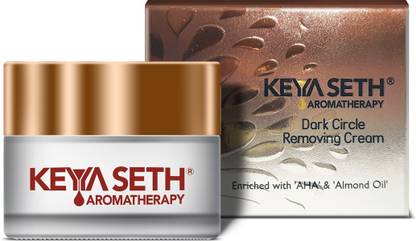 KEYA SETH AROMATHERAPY Dark Circle Removing Under Eye Cream-Vitamin C, Niacinamide, Alpha Arbutin & AHA Reduces Wrinkles, Fine lines, Dullness & Depuffing for Men & Women