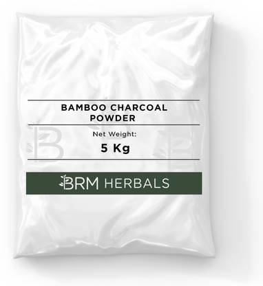 BRM Herbals Bamboo Charcoal Powder for Pulling Out Dirt from Pore,Scraping Off Dead Skin-5KG