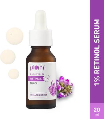 Plum 1% Retinol Face Serum with Bakuchiol | Reduces Fine Lines & Wrinkles