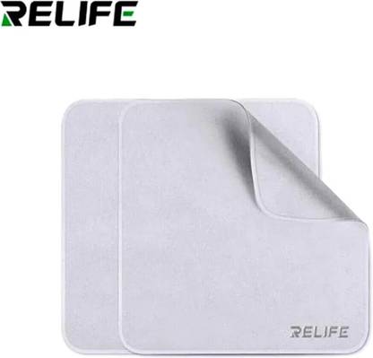 AKT RELIFE RL-045C MICROFIBER DOUBLE LAYER POLISHING CLOTH Digital Visual Interface Grey Anti-dust Plug