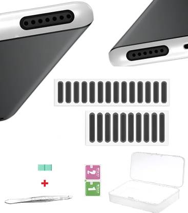 AXILA iphone speaker protector net sticker mobile speaker cleaning kit iphone speaker USB Black Anti-dust Plug