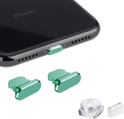 Dimore Metal Speaker Dust Proof Stickers USB Green Anti-dust Plug