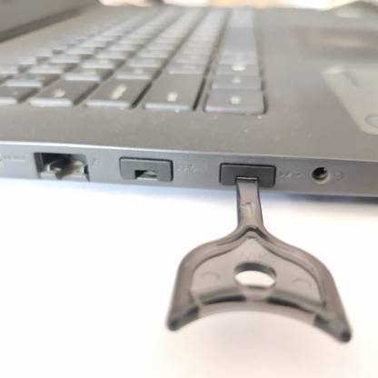 USB Port Blockers TE 10-Pack Locks with Key, Removable Type-A USB Security
