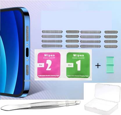 brainle Dustproof Net Stickers, Mobile Speaker Cover, Mobile Dust Protector Audio Jack Black Anti-dust Plug