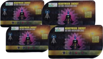Viz Creation Neodymium bio energy Card 4 pc. Anti-Radiation Card