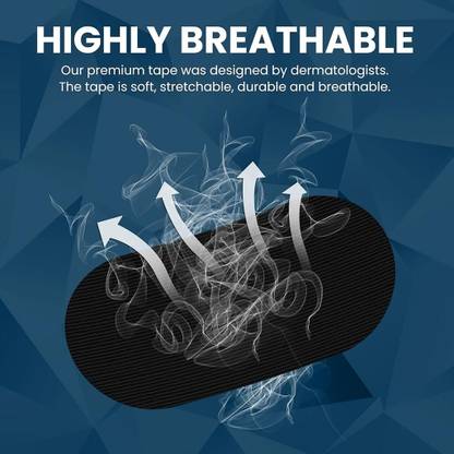 viyagee primium Snore Sleep Strips, 30pcs Mouth Shape Black Baby Knee Pads