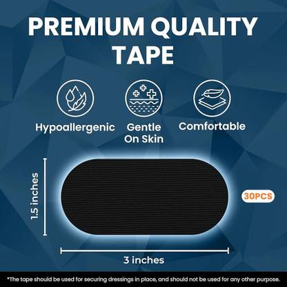 viyagee primium 30pcs Sleep Strips, Mouth Shape Black Baby Knee Pads