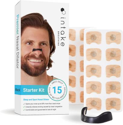 KIRJA Breathing Nasal Strip Starter Kit (15 Count, Multi) - Boost Oxygen Anti-snoring Device