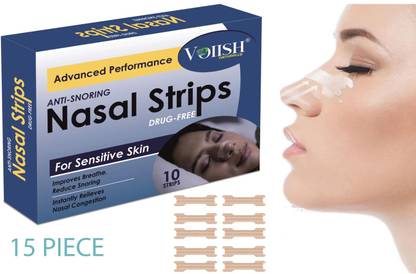 VOIISH Better Breath Anti Snore Nasal Strips Size Good for Small-Standard Adult Nose Anti-snoring Device