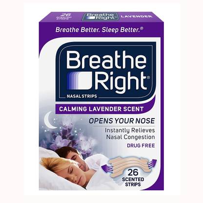 Breathe Right Strips Nasal Strips Lavender 26 Count Manual Nasal Aspirator