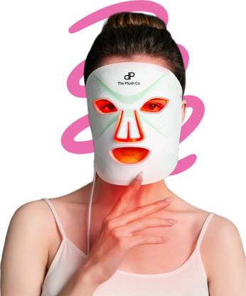The Plush Co LED Light Face Mask with Red, Blue, near Infrared Light | Fades Wrinkles, Acne Anti Wrinkle Machine