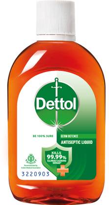 Dettol First Aid, Surface Disinfection and Personal Hygiene Antiseptic Liquid