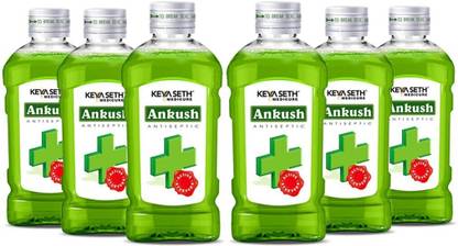 KEYA SETH AROMATHERAPY Ankush Ayurvedic Antiseptic Liquid, No Burning Sensation for First Aid & Personal Hygiene, Enriched with Neem, Tulsi, Lavender & Rose Essential Oil Antiseptic Liquid