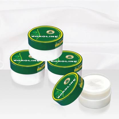 BOROLINE Ayurvedic Skin Care 40 gm X 4, Soften Dry Lips, Cracked heels Antiseptic Cream