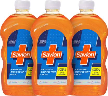 Savlon Antiseptic Disinfectant Liquid, 500mlx3 Combo, First Aid,Personal & Home Hygiene Antiseptic Liquid
