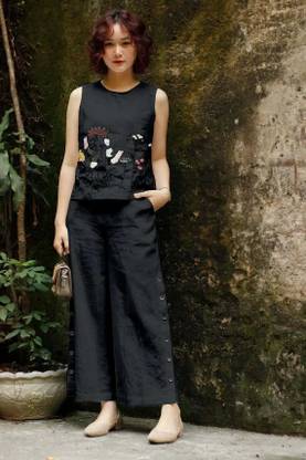 VIBELY Top Palazzos Co-ords Set