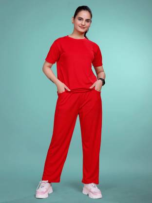 SAKARMAA Solid Women Track Suit
