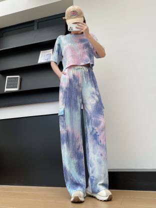 Wet Cat Top Palazzos Co-ords Set