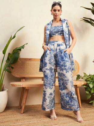 Janmantar Top Pant Co-ords Set with Shrug